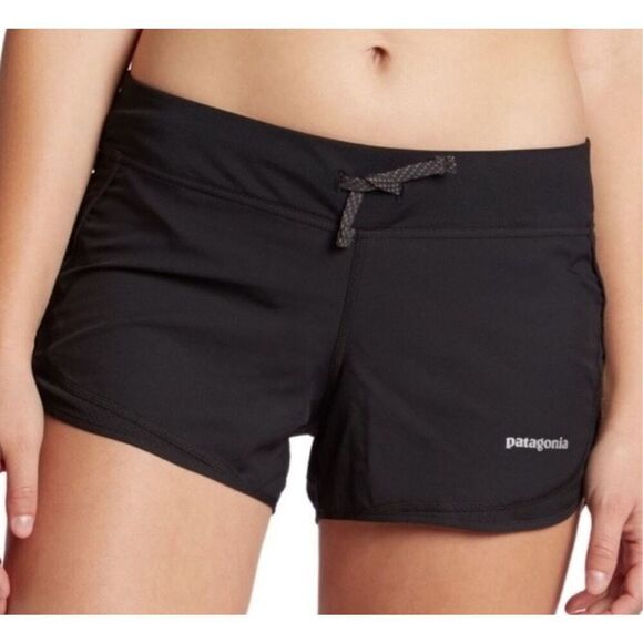 Patagonia Black Strider 3" Running Sport lined Shorts women’s S - Picture 1 of 7